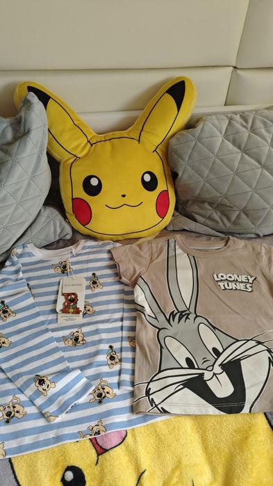 Nowe Bluzka z długim rękawem Scooby Doi koszula t-shirt Disney Królik Bugs C&A rozm. 98/ 104
