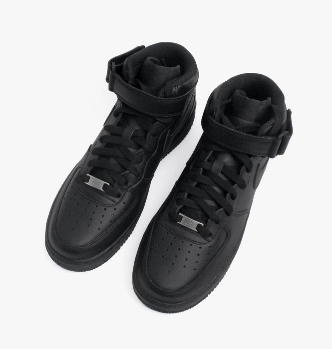 Кросівки Високі Nike Air Force 1 Low Black High (Чорні),найк,форси,чо