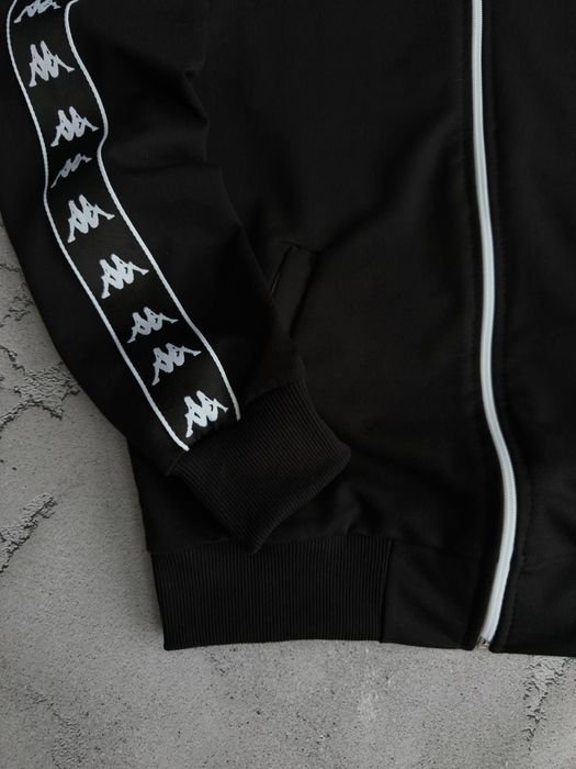 Чоловічий спортивний костюм каппа сірий/чорний Kappa [S,M,L,XL,XXL] + шкарпетки в подарунок!