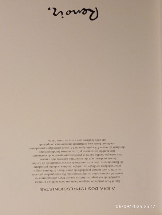 Livros de coleção pintores impressionistas famosos