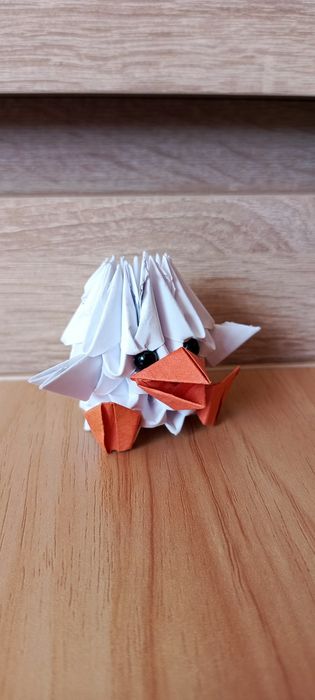 Kurczaki, pisklęta Wielkanoc origami modułowe, origami 3D