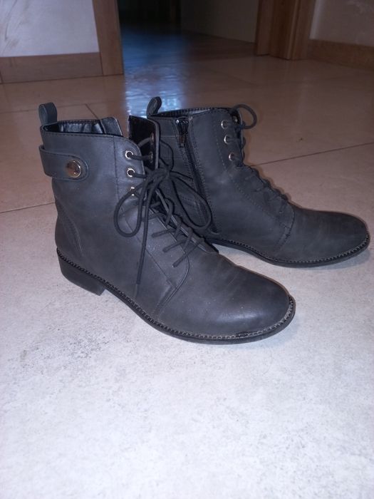 Botki grafitowe rozm.39 25,5cm.