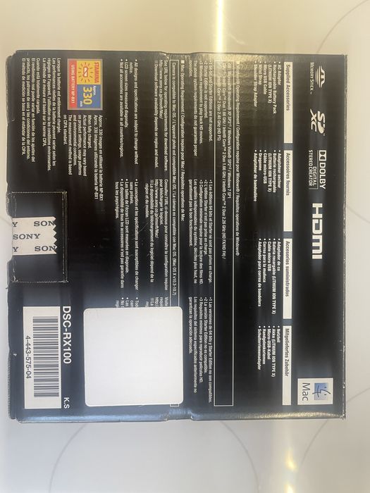 Aparat cyfrowy Sony Cyber-Shot DAC-RX100