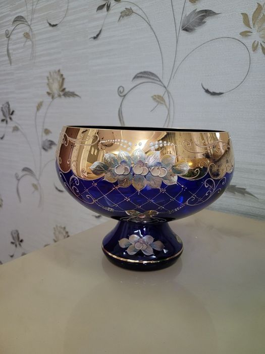 вазы богемское стекло рококо