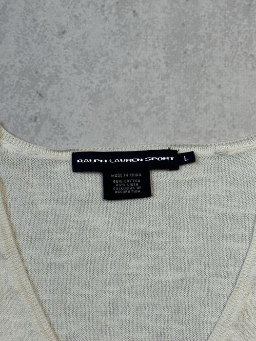 Винтажный свитер Polo Ralph Lauren женский лен + хлопок (оригинал)