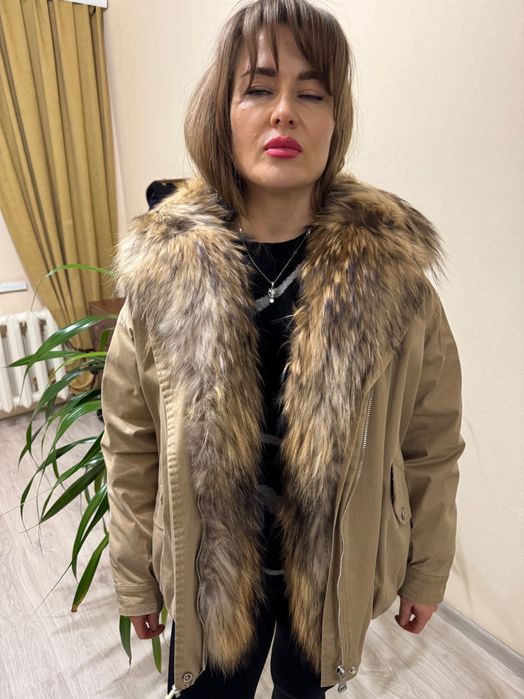 Куртка зимняя, с натуральным мехом