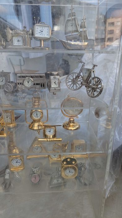 Mini relógios de exposição