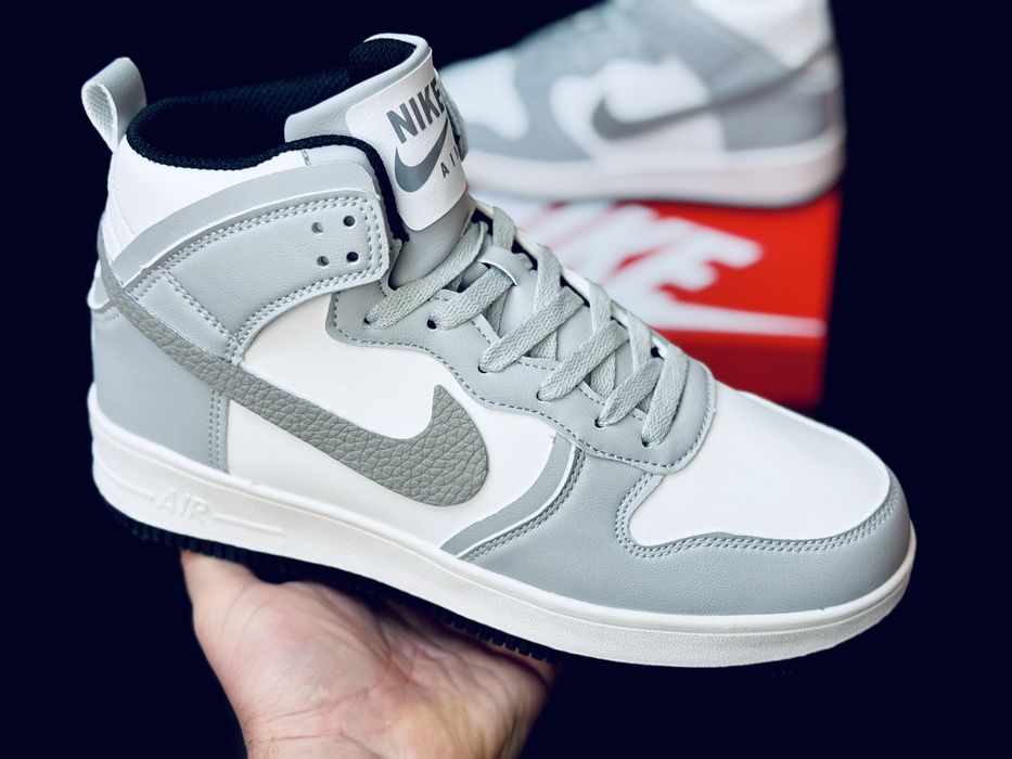 Кожаные кроссовки Найк / кросовки зимние Nike / успей купить до Зимы