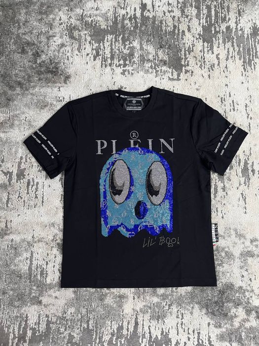 Футболка Philipp Plein Lil’ Boo (с принтом и стразами) | Новая