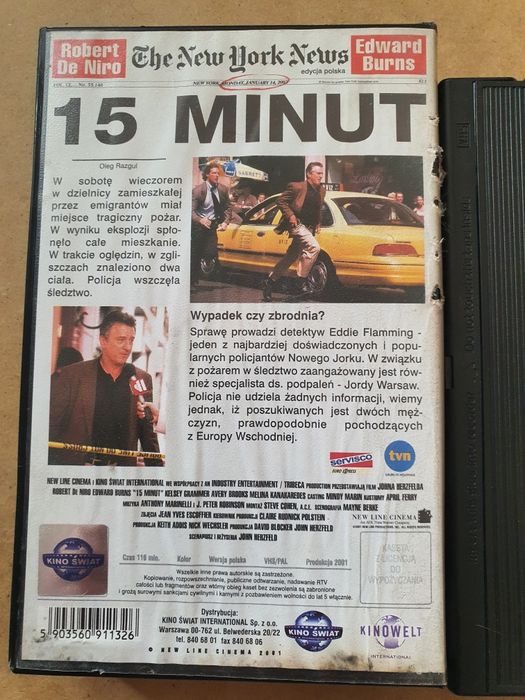 15 minut film VHS