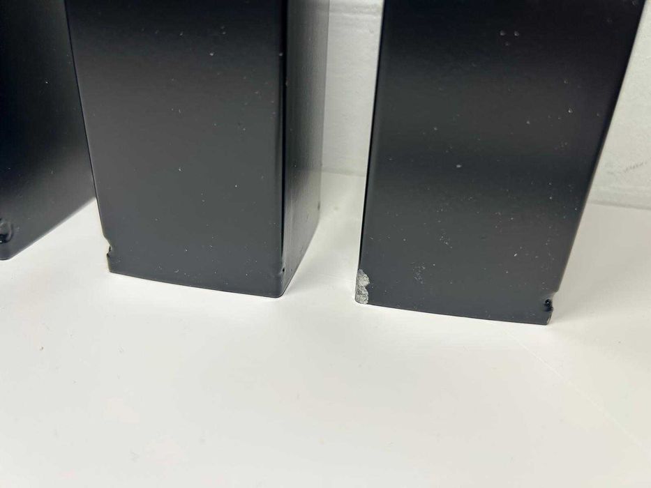 Metalowe nogi do stołu 60 cm regulowane 4 szt czarne 50x50 mm