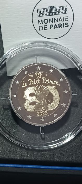 2 Euros França 2026 Proof - O Pequeno Príncipe