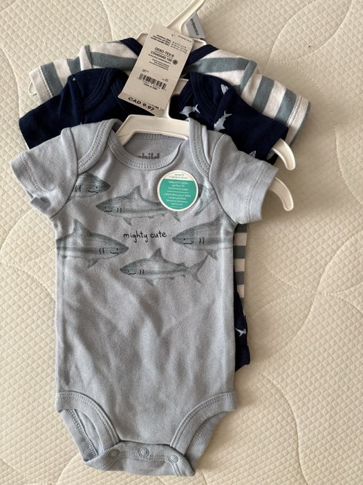 Нові бодіки Carters для новонароджених 3од