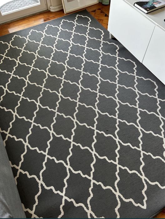 Tapete IKEA, 160 x 230cm, pelo curto, cinzento
