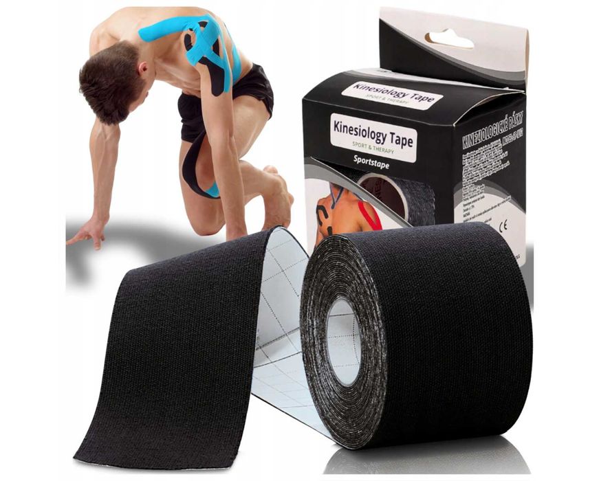 Taśma Kinezjologiczna Taping Kinesiotaping do Kolana Ciała Plastry 5m