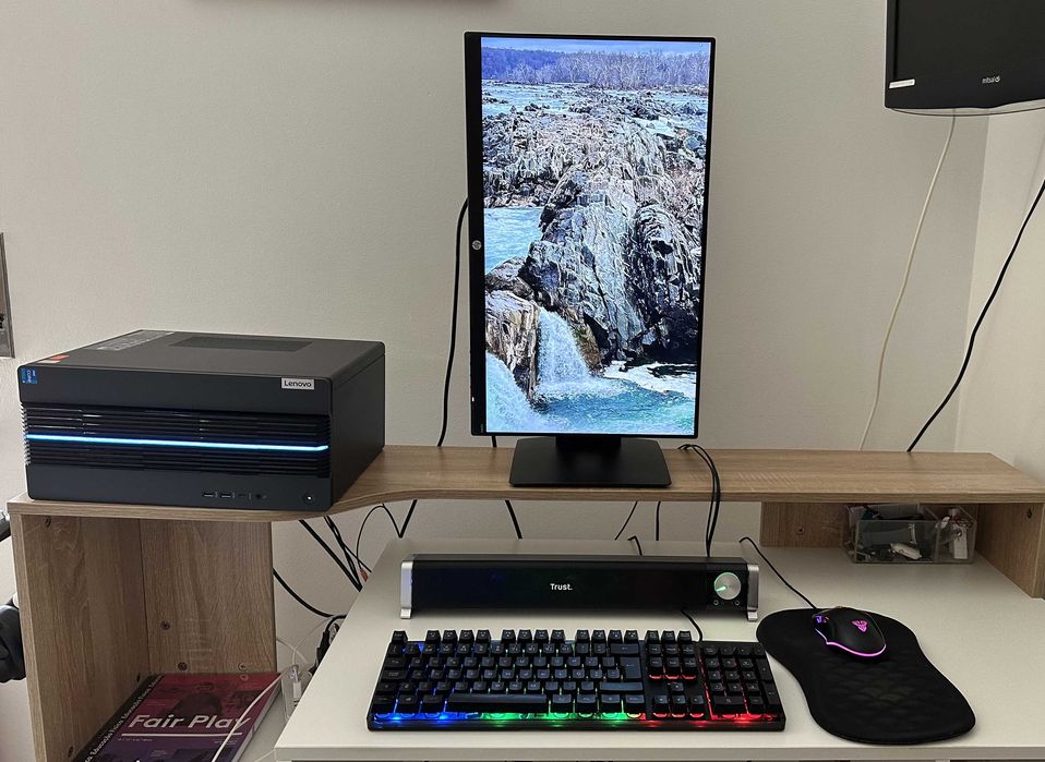 Setup Gaming COMPLETO: PC Lenovo i5 / GTX 1650 Super | Monitor HP 144Hz | Som + Teclado RGB