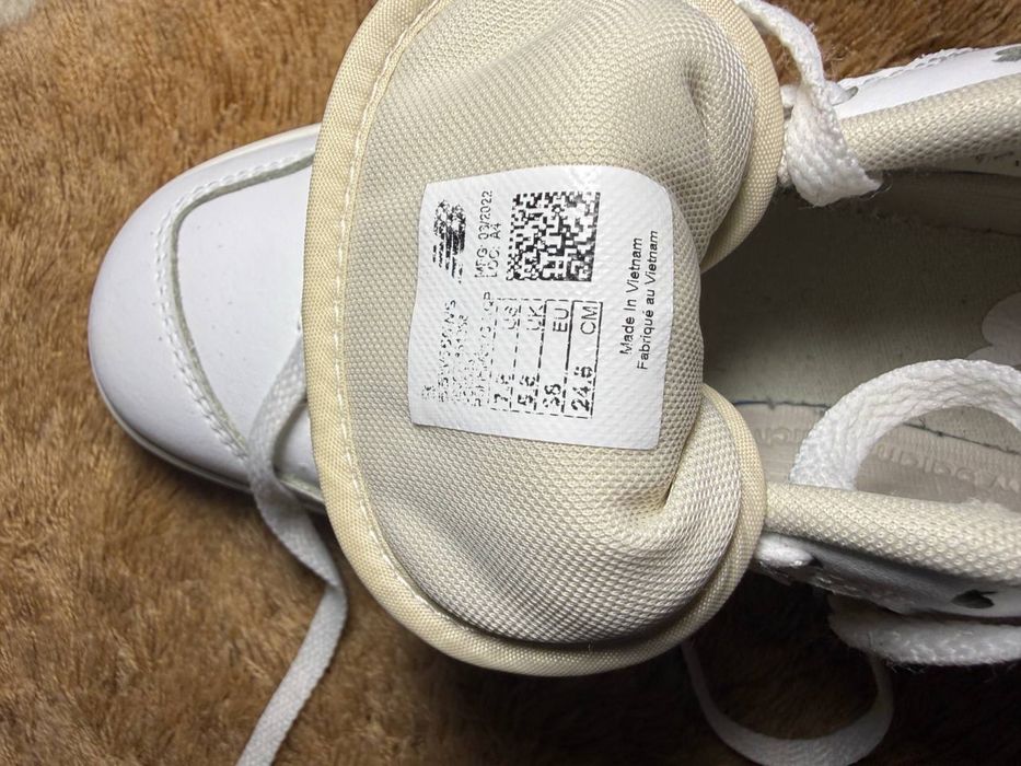 Зручні шкіряні жіночі кросівки оригінал New Balance 550 White/Beige (38 розмір / стопа 24.5 см)