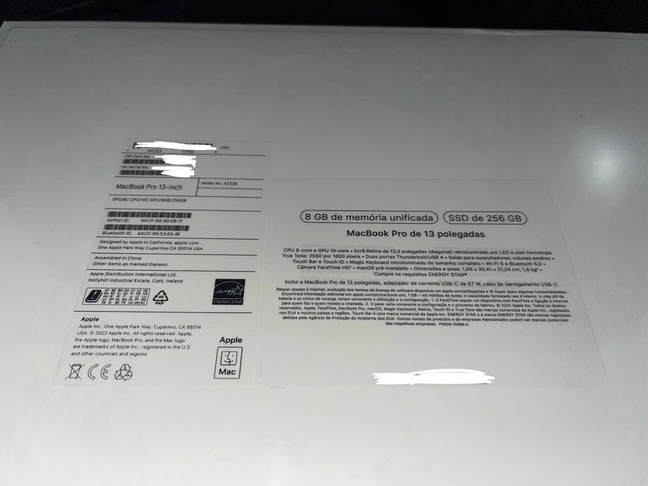 Apple MacBook Pro 2022 with Touch Bar – Sealed64586224256258122