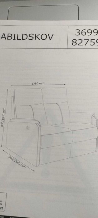 Sofá 2 Lugares - Novo - Rebatimento Elétrico - Lagos e Arredores