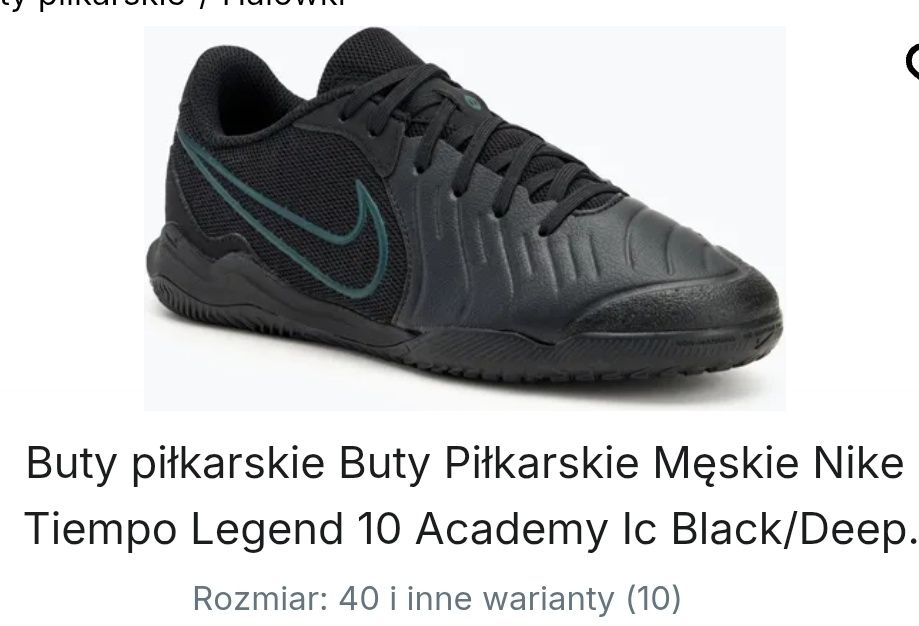 Buty piłkarskie halówki Nike Tiempo Legend 10 Academy IC