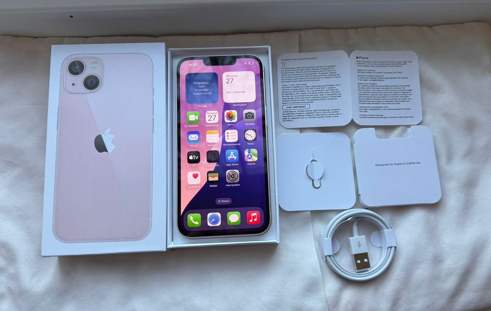 iPhone 13 на 128 Гб в идеальном состоянии