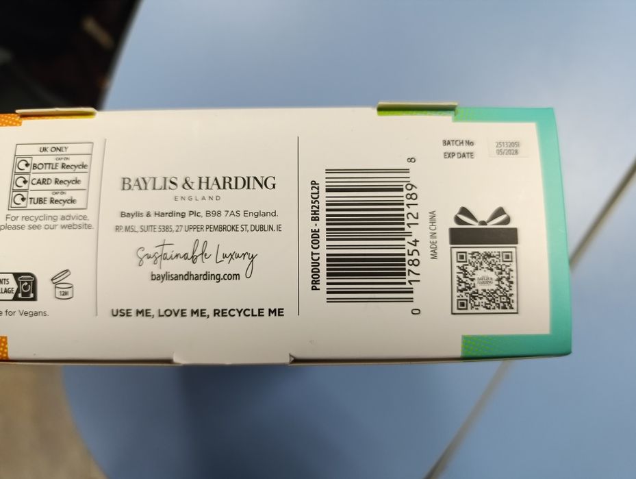 Набір для чоловіків Baylis & Harding Citrus Lime & Mint