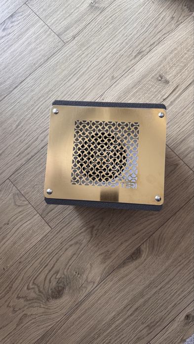 Вбудовувана манікюрна витяжка Teri 800 біла (решітка золото)