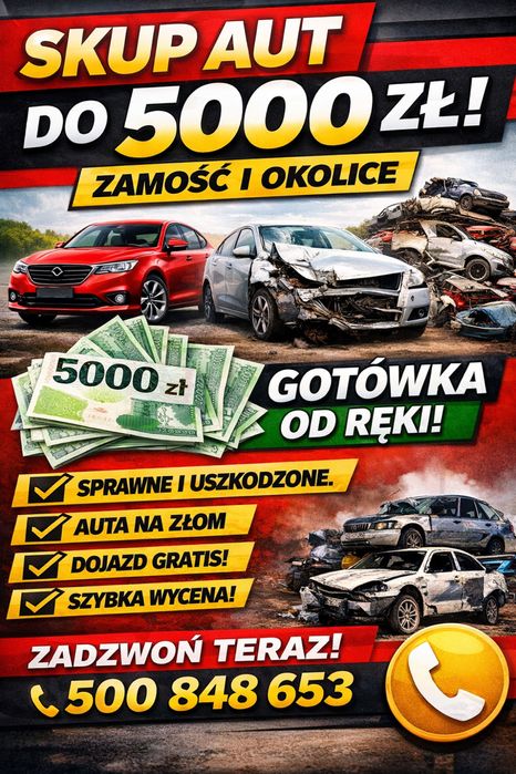 Skup Aut Cale i uszkodzone konkurencyjne ceny!