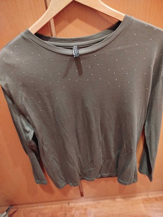 Camisola de algodão verde da Lanidor