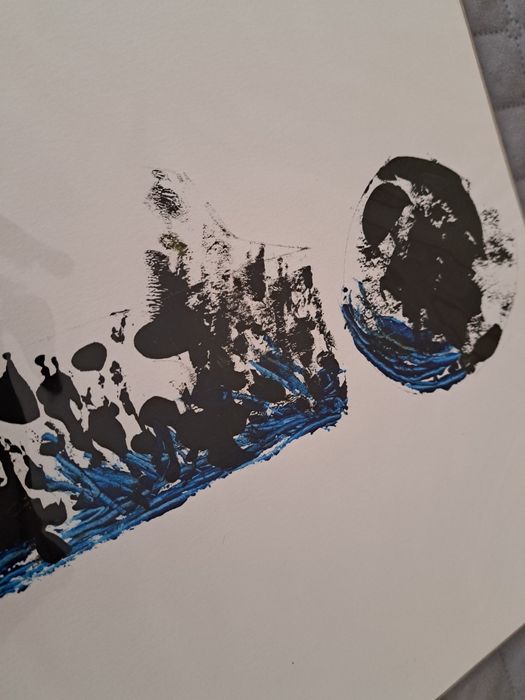 Pintura ilustração desenho de letra I - 42,2 x 29,8 cm - NOVO
