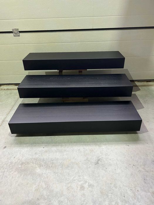 Stopnie półkowe dębowe / Schody wspornikowe dąb lakierowane