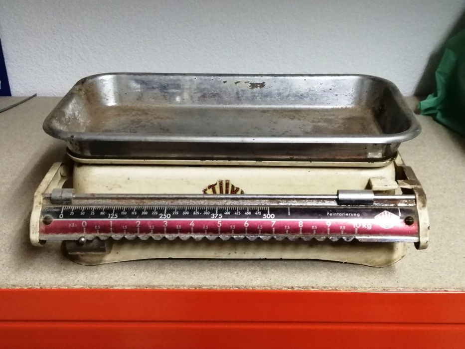 Balança Stube rectangular 10 Kg - alemã - para colecionadores