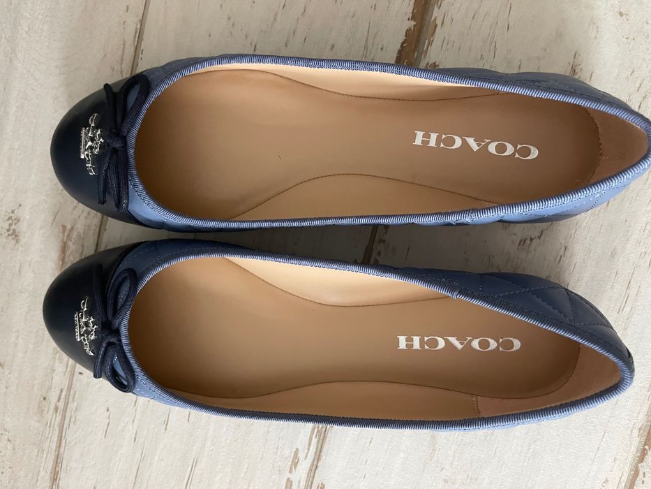 COACH Allyson Quilted Ballet. Балетки натуральная кожа р 39