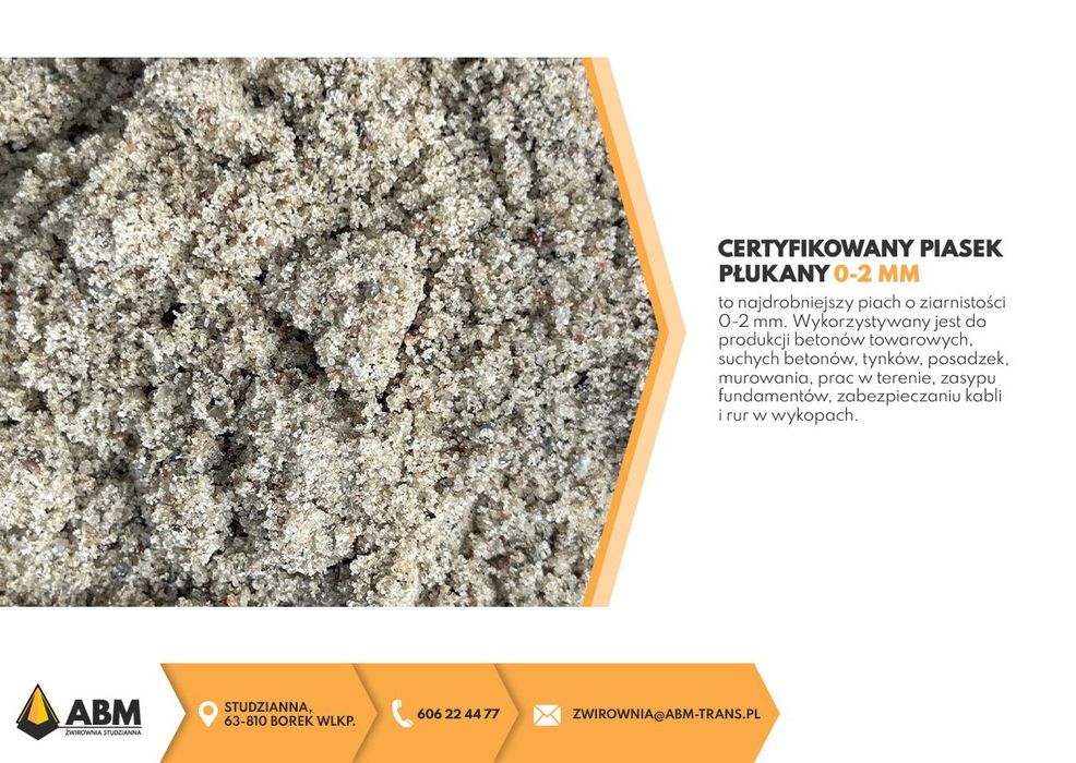 Kruszywa budowlane i ogrodowe Piach | Żwir | Kamień | Podsypka