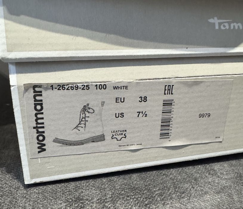 Черевики жіночі Tamaris white білі 38