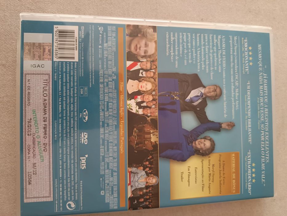 DVD a dama de ferro