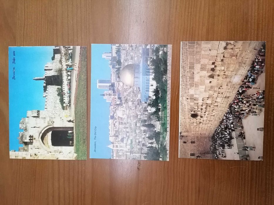Conjunto de postais sobre Jerusalém