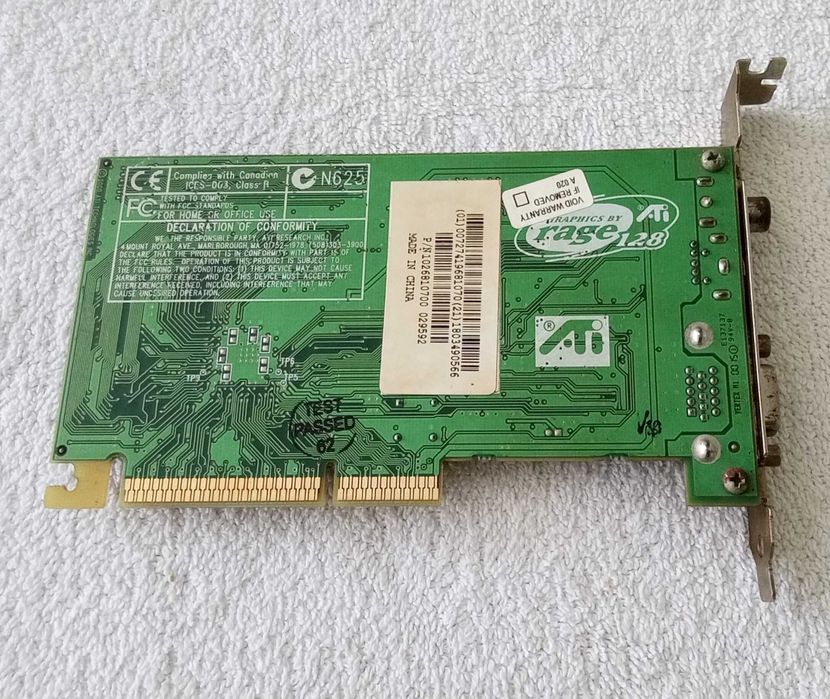 [PC Vintage] Placa de video AGP - ATi Rage Fury 128