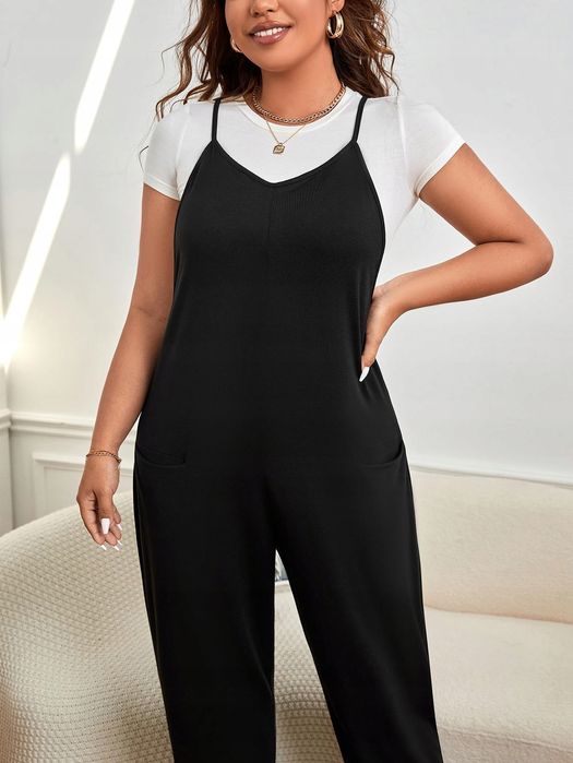 Kombinezon Na Ramiączkach Odkryte Plecy Shein 4Xl