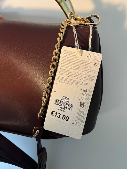 Mala crossbody Bordô