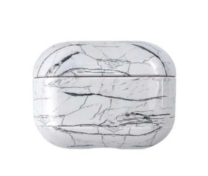 Чехол для наушников AirPods Pro Белый мрамор