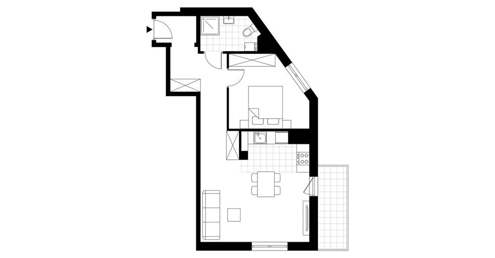 2-pokojowe mieszkanie 52m2 + balkon