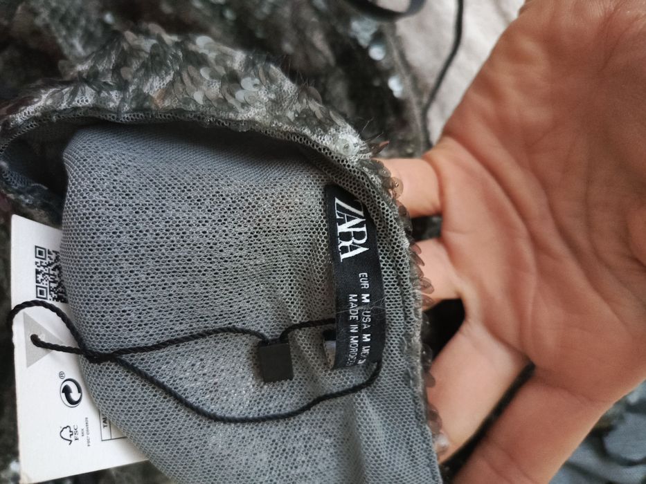 Nowa sukienka cekiny Zara rozm.M andrzejki sylwester odkryte plecy