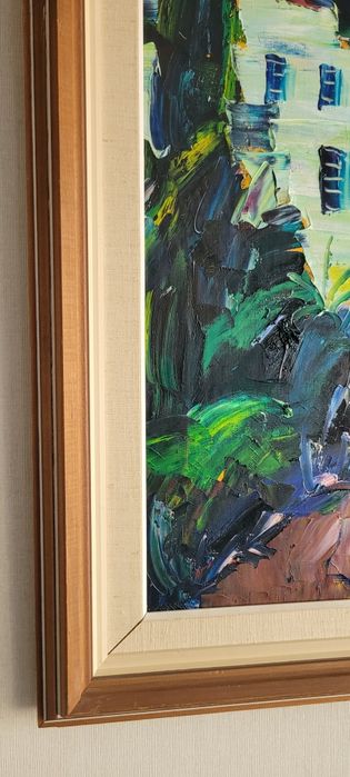 Obraz Olejny Erik Lo Ohlqvist Pejzaż Śródziemnomor