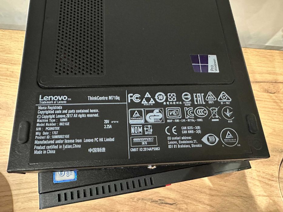 Неттоп Lenovo ThinkCentre M710q USFF i3 7100T 8GB SSD 256Gb