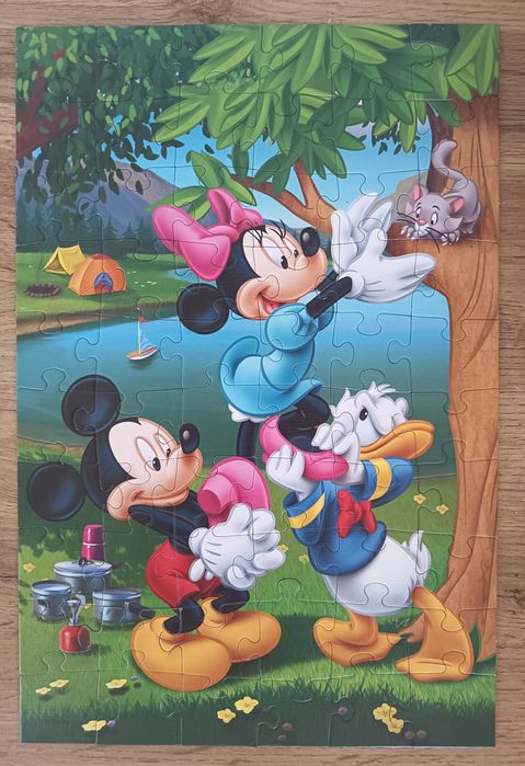 Zestaw 3x książeczki dla dzieci i puzzle Myszka Miki