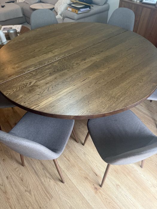 Mesa stolckom redonda com 6 cadeiras