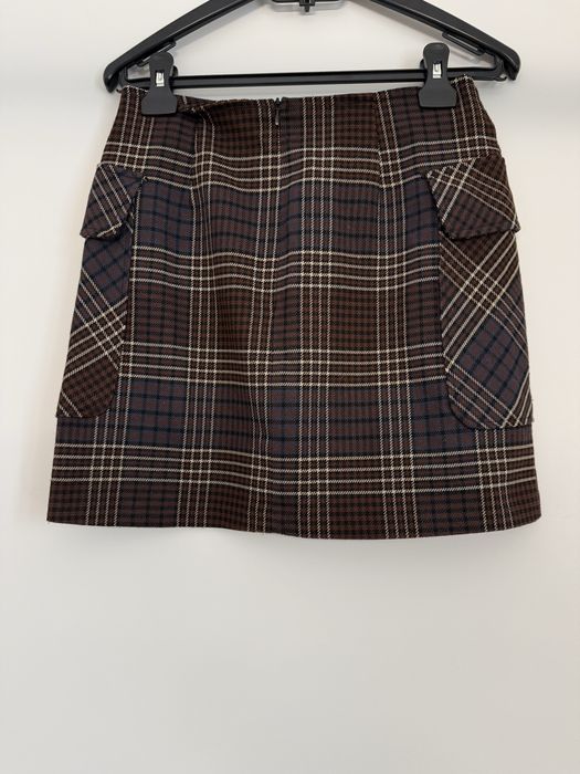 Spódnica mini w kratę