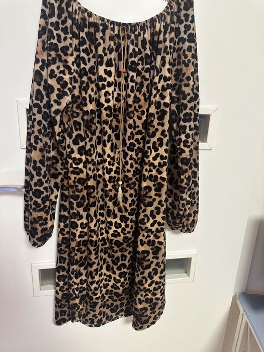 Sukienka panterka welur