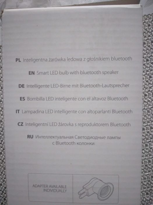 Sprzedam inteligentną żarówkę z głośnikiem